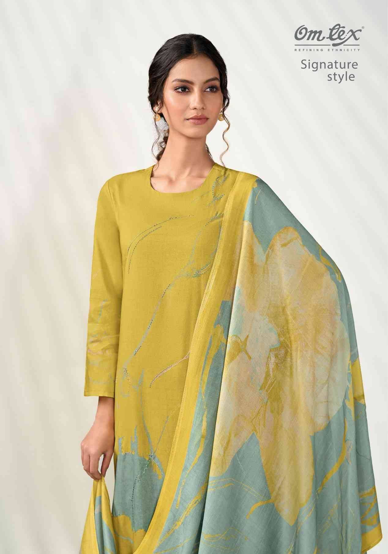 Signature Style By Om Tex 7541-A To 7541-D Series Beautiful Suits Stylish Fancy Colorful Party Wear & Ethnic Wear Lawn Cotton Dresses At Wholesale Price