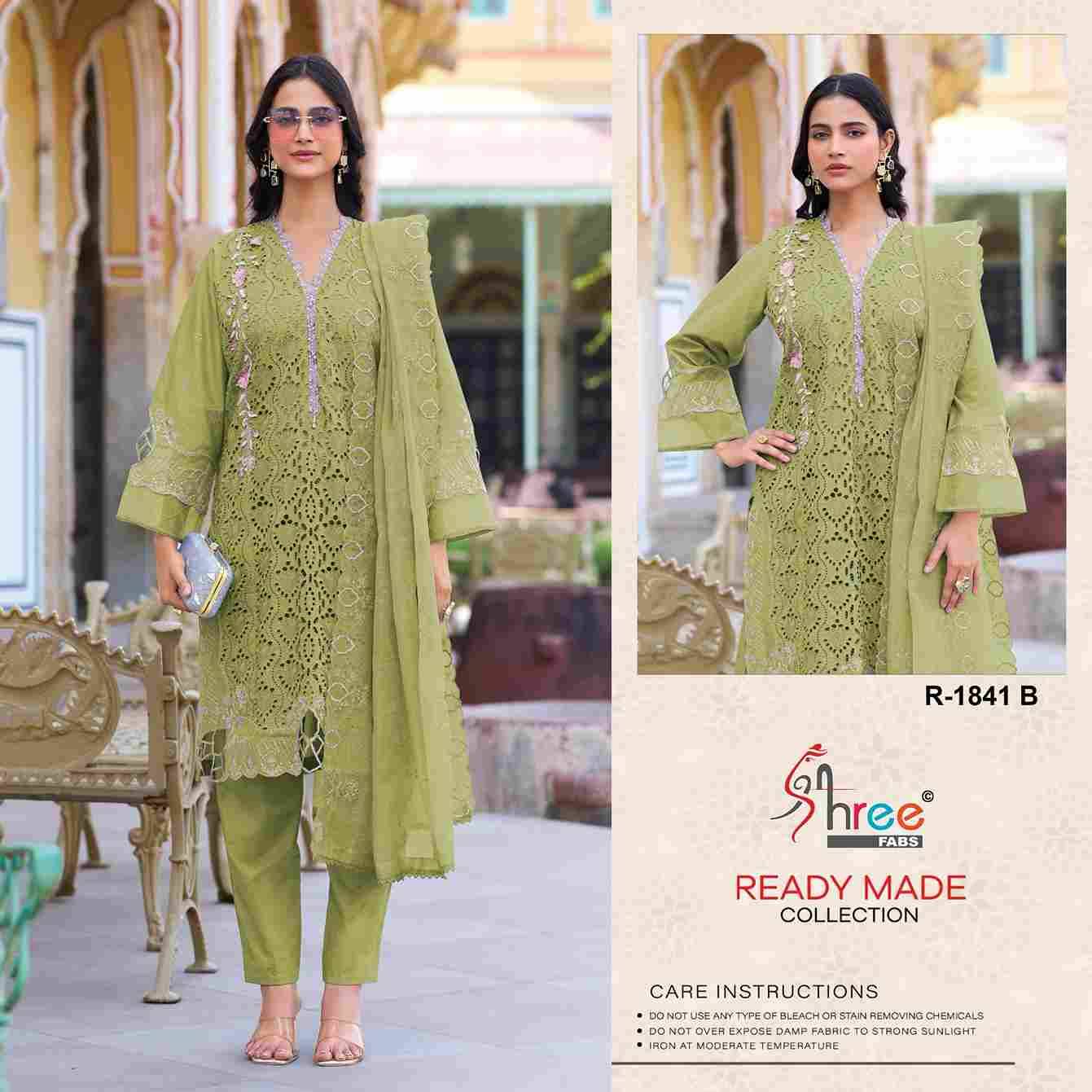 Shree Fabs Hit Design R-1841 Colours By Shree Fabs R-1841-A To R-1841-D Series Designer Pakistani Suits Collection Beautiful Stylish Fancy Colorful Party Wear & Occasional Wear Cambric Cotton Dresses At Wholesale Price