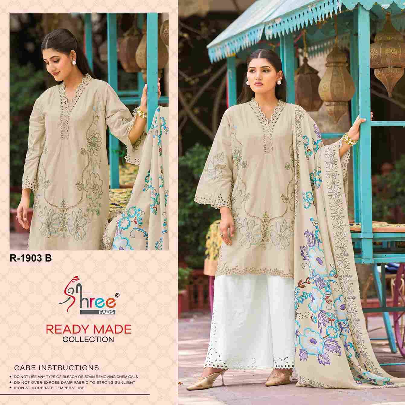 Shree Fabs Hit Design R-1903 Colours By Shree Fabs R-1903-A To R-1903-D Series Designer Pakistani Suits Collection Beautiful Stylish Fancy Colorful Party Wear & Occasional Wear Cambric Lawn Cotton Dresses At Wholesale Price