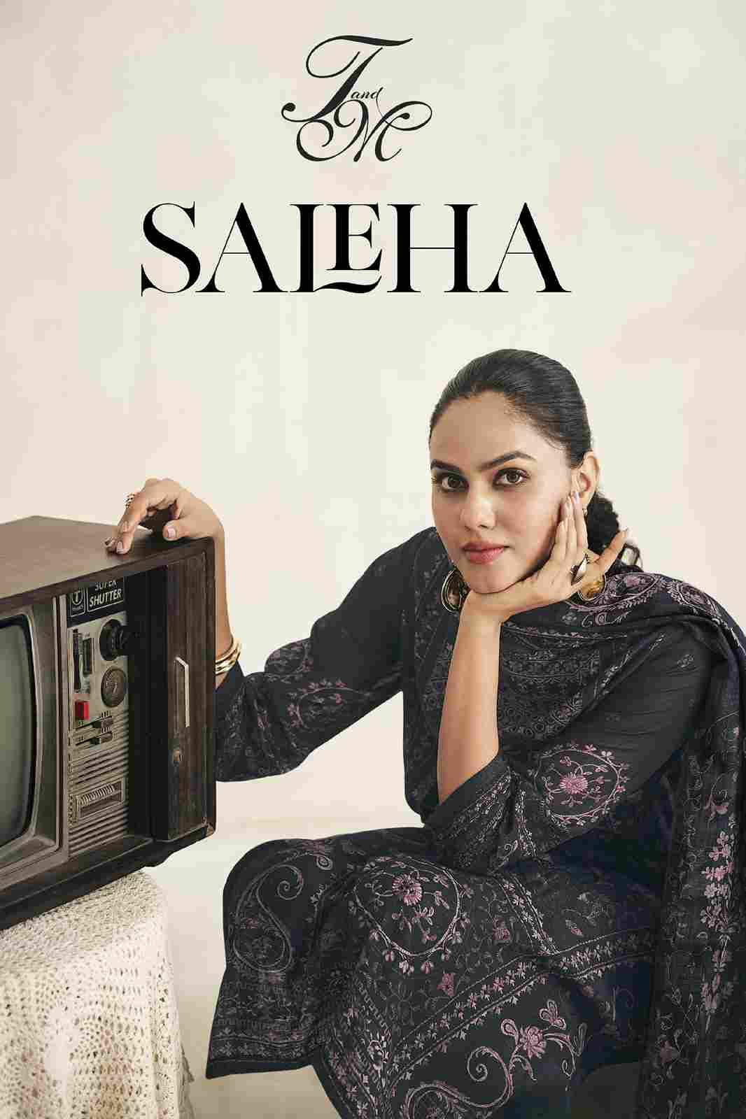 Saleha By T And M Designer Studio Beautiful Festive Suits Colorful Stylish Fancy Casual Wear & Ethnic Wear Pure Linen Dresses At Wholesale Price