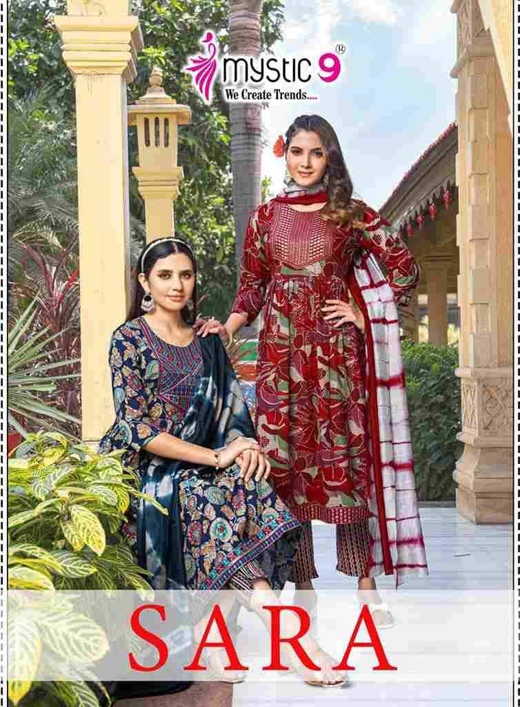 Sara Vol-16 By Mystic 9 16001 To 16008 Series Beautiful Festive Suits Colorful Stylish Fancy Casual Wear & Ethnic Wear Rayon Print Dresses At Wholesale Price