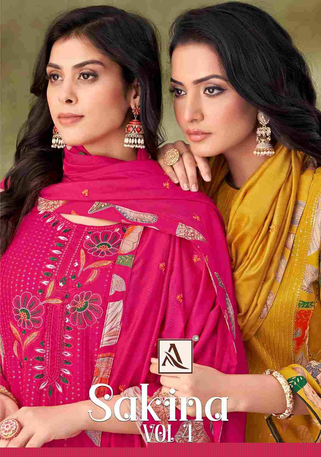 Sakina Vol-4 By Alok Suit 1856-001 To 1856-004 Series Beautiful Festive Suits Stylish Fancy Colorful Casual Wear & Ethnic Wear Pure Viscose Rayon Print Dresses At Wholesale Price