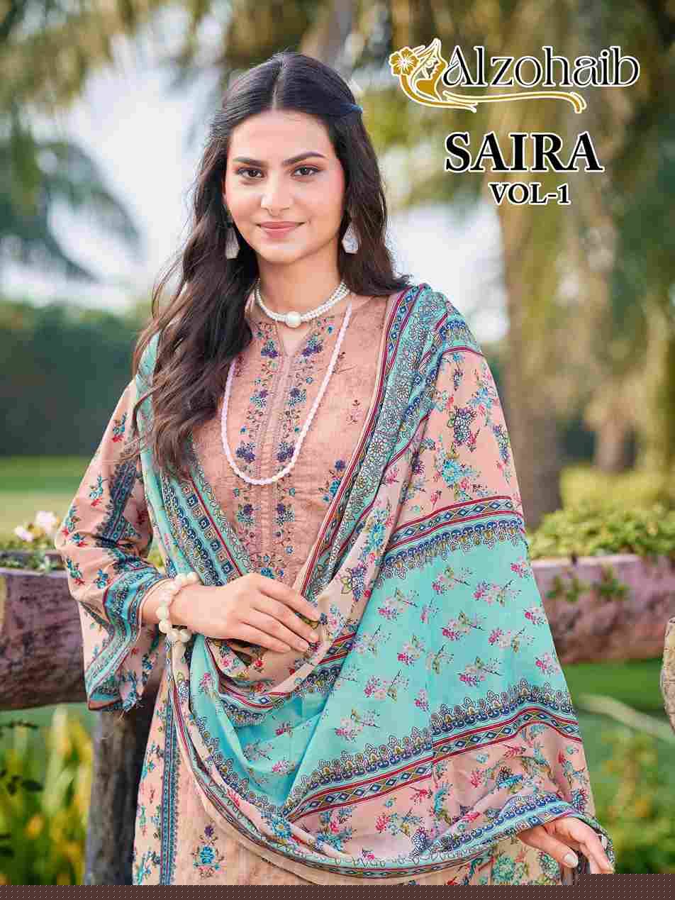 Saira Vol-1 By Alzohaib 1251 To 1255 Series Beautiful Pakistani Suits Stylish Fancy Colorful Party Wear & Occasional Wear Pure Cotton Print Dresses At Wholesale Price
