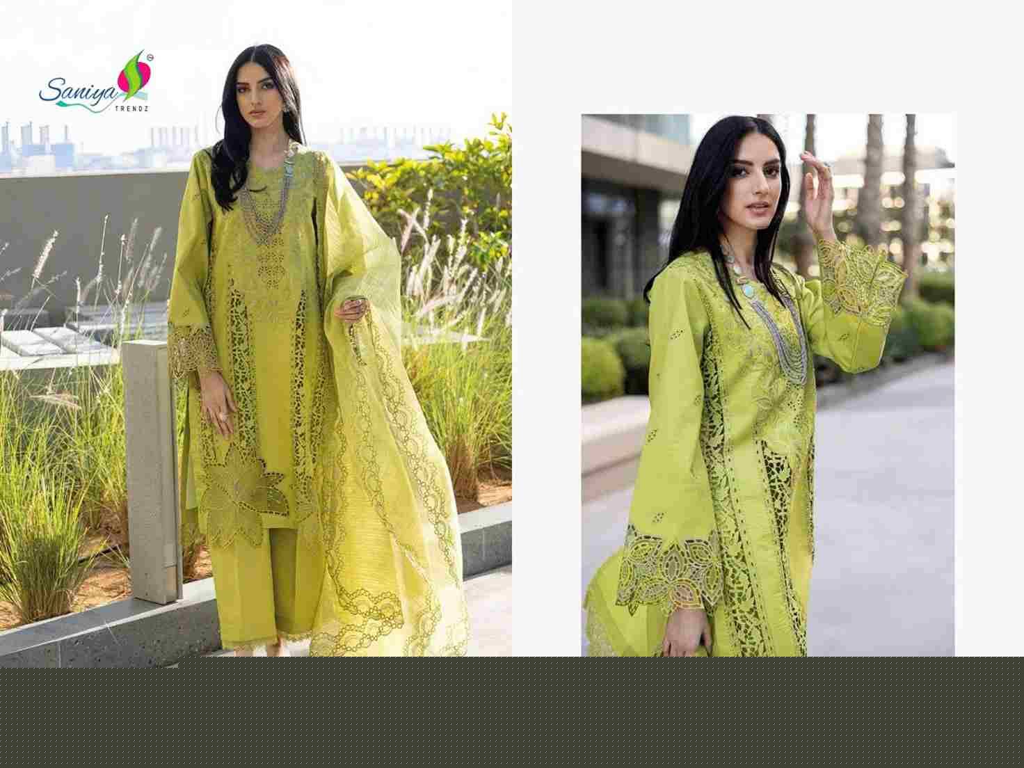 Saniya Trendz Hit Design 1003 By Saniya Trendz Beautiful Pakistani Suits Colorful Stylish Fancy Casual Wear & Ethnic Wear Cotton Embroidered Dresses At Wholesale Price