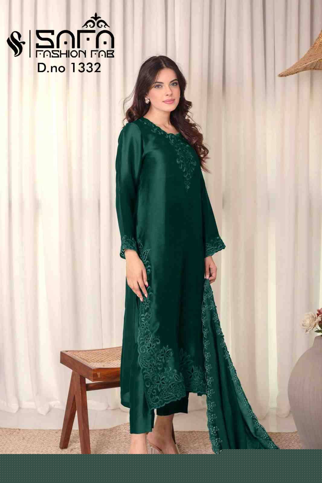 Safa 1332 Colours By Safa Fashion 1332-A To 1332-B Series Designer Stylish Fancy Colorful Beautiful Party Wear & Ethnic Wear Collection Heavy Cotton Dresses At Wholesale Price