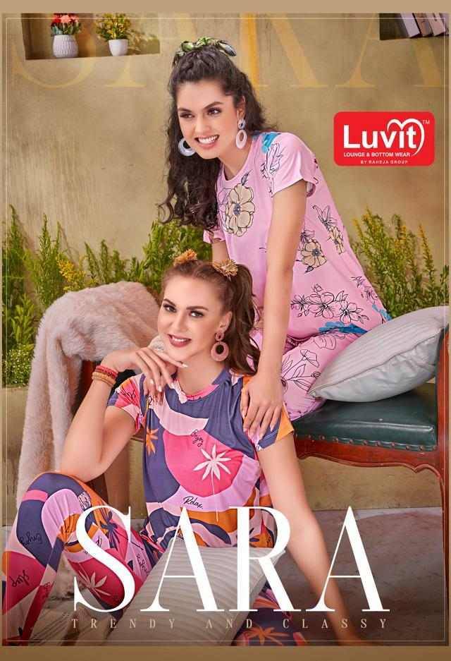 Sara By Luvit 101 To 108 Series Beautiful Stylish Fancy Colorful Casual Wear & Ethnic Wear Fancy Night Suits At Wholesale Price
