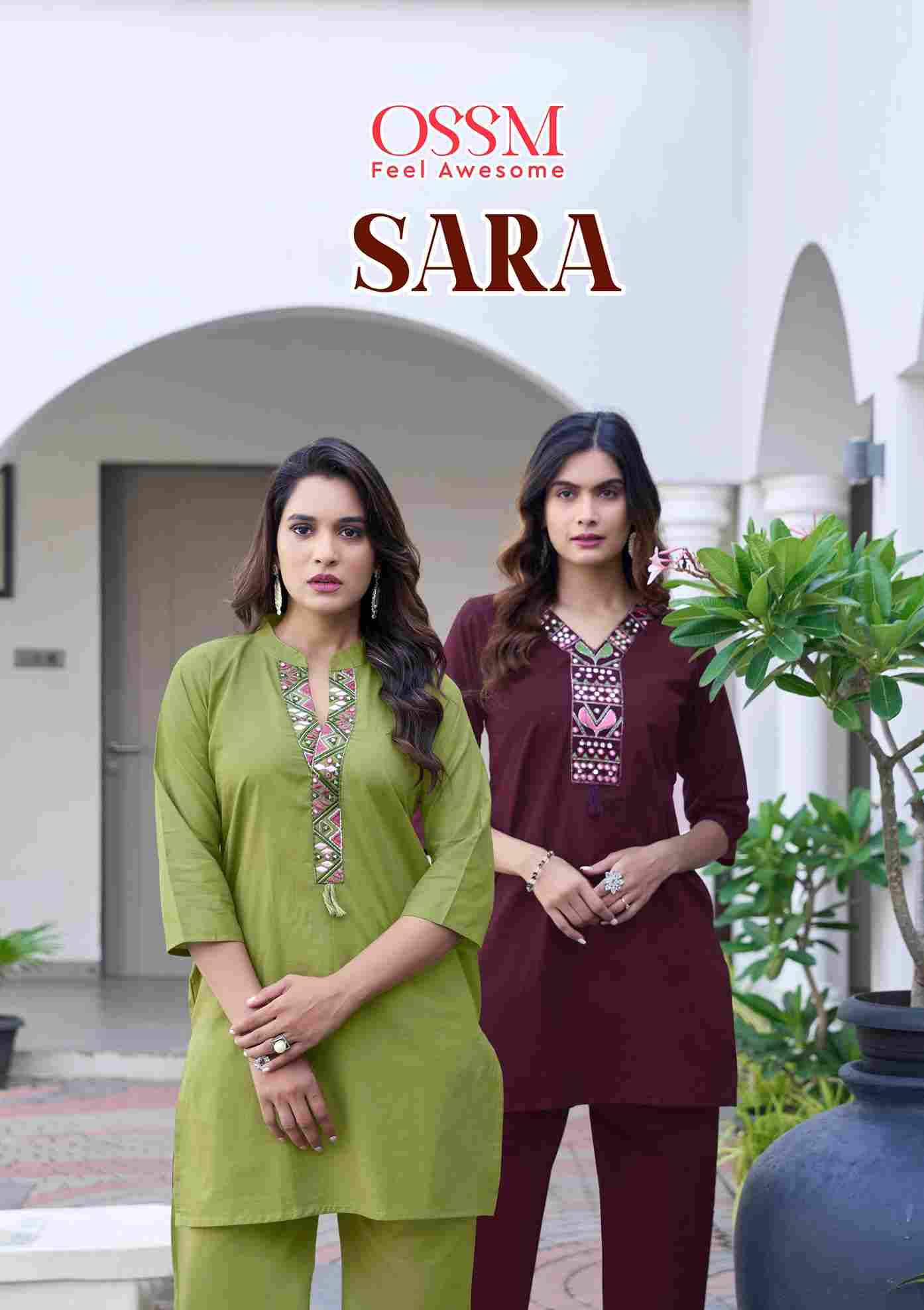 Sara By Ossm 1001 To 1006 Series Designer Stylish Fancy Colorful Beautiful Party Wear & Ethnic Wear Collection Cotton Co-Ord At Wholesale Price