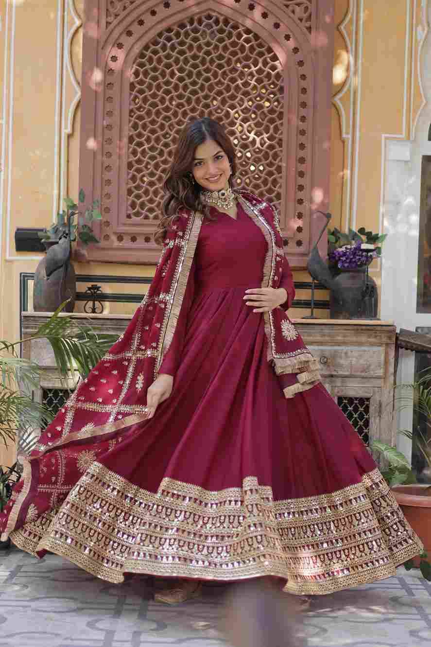 Sf-1028 By Fashid Wholesale 01 To 02 Series Suits Beautiful Fancy Colorful Stylish Party Wear & Occasional Wear Georgette Gown At Wholesale Price