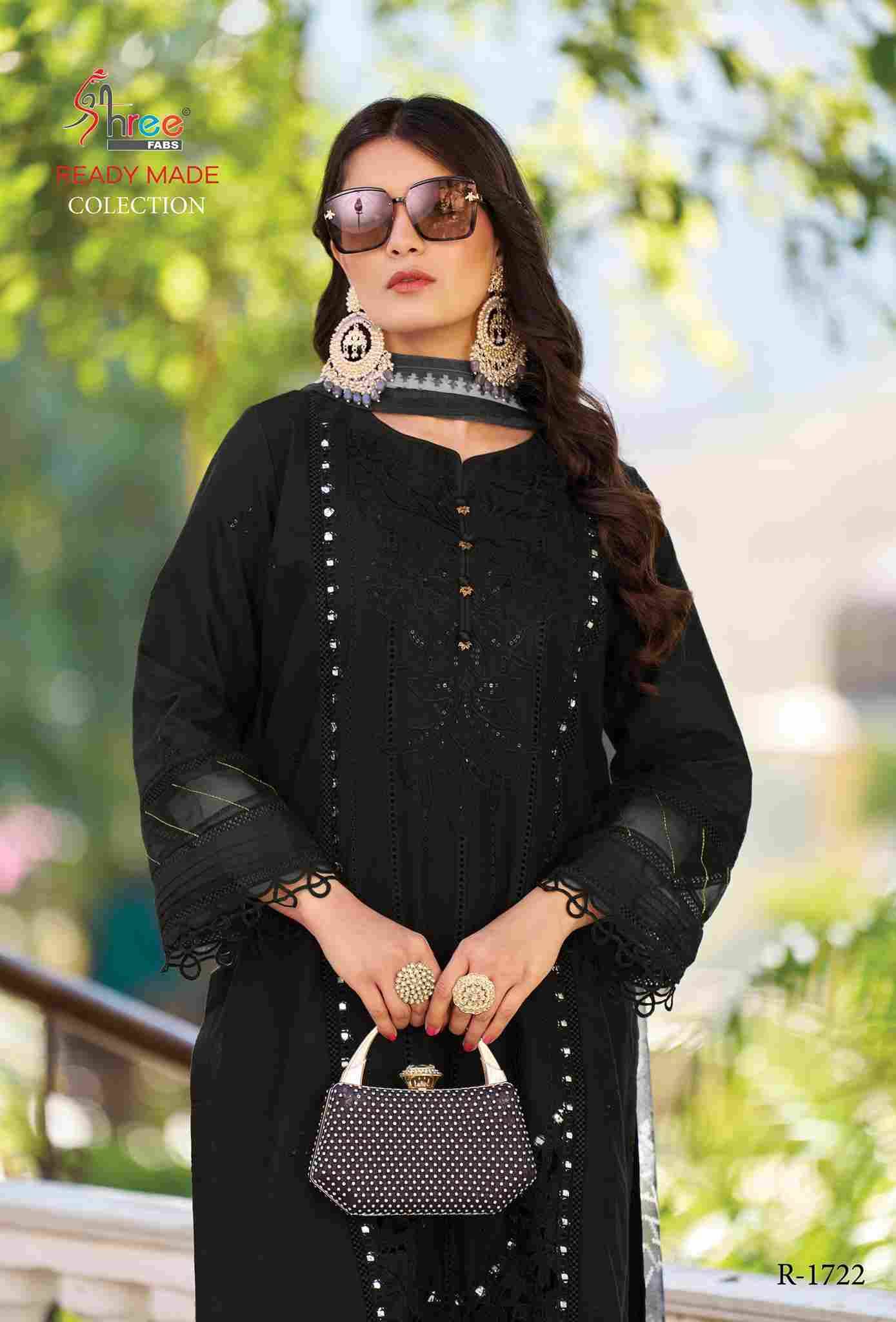 Shree Fabs Hit Design R-1722 Colours By Shree Fabs R-1722-A To R-1722-D Series Beautiful Stylish Suits Fancy Colorful Casual Wear & Ethnic Wear & Ready To Wear Cambric Cotton Dresses At Wholesale Price