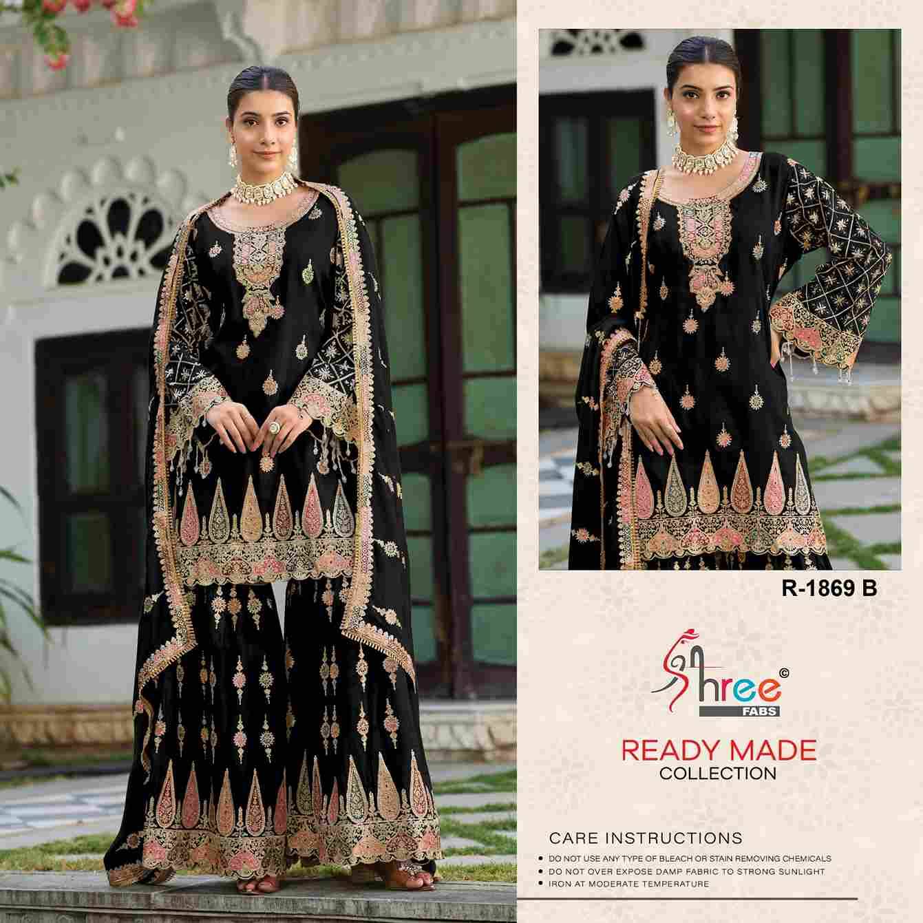 Shree Fabs Hit Design R-1869 Colours By Shree Fabs R-1869-A To R-1869-D Series Designer Pakistani Suits Collection Beautiful Stylish Fancy Colorful Party Wear & Occasional Wear Chinnon Dresses At Wholesale Price