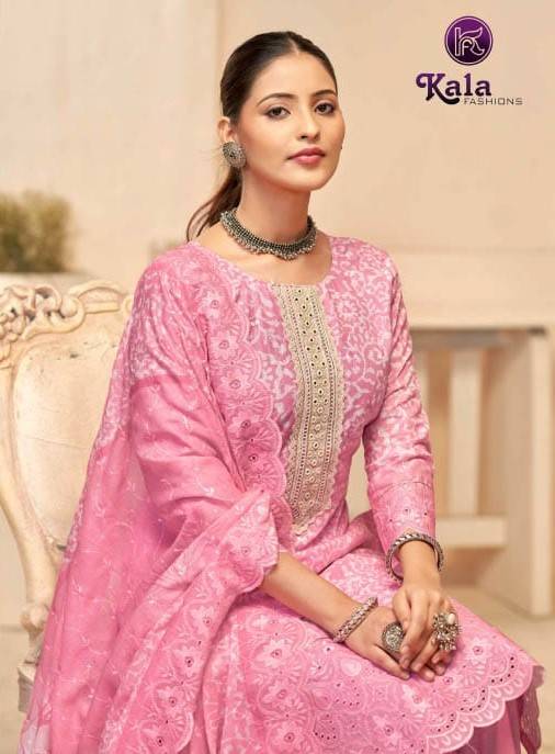 Sakshi By Kala Fashion 1001 To 1006 Series Festive Suits Beautiful Fancy Colorful Stylish Party Wear & Occasional Wear Cotton Dresses At Wholesale Price