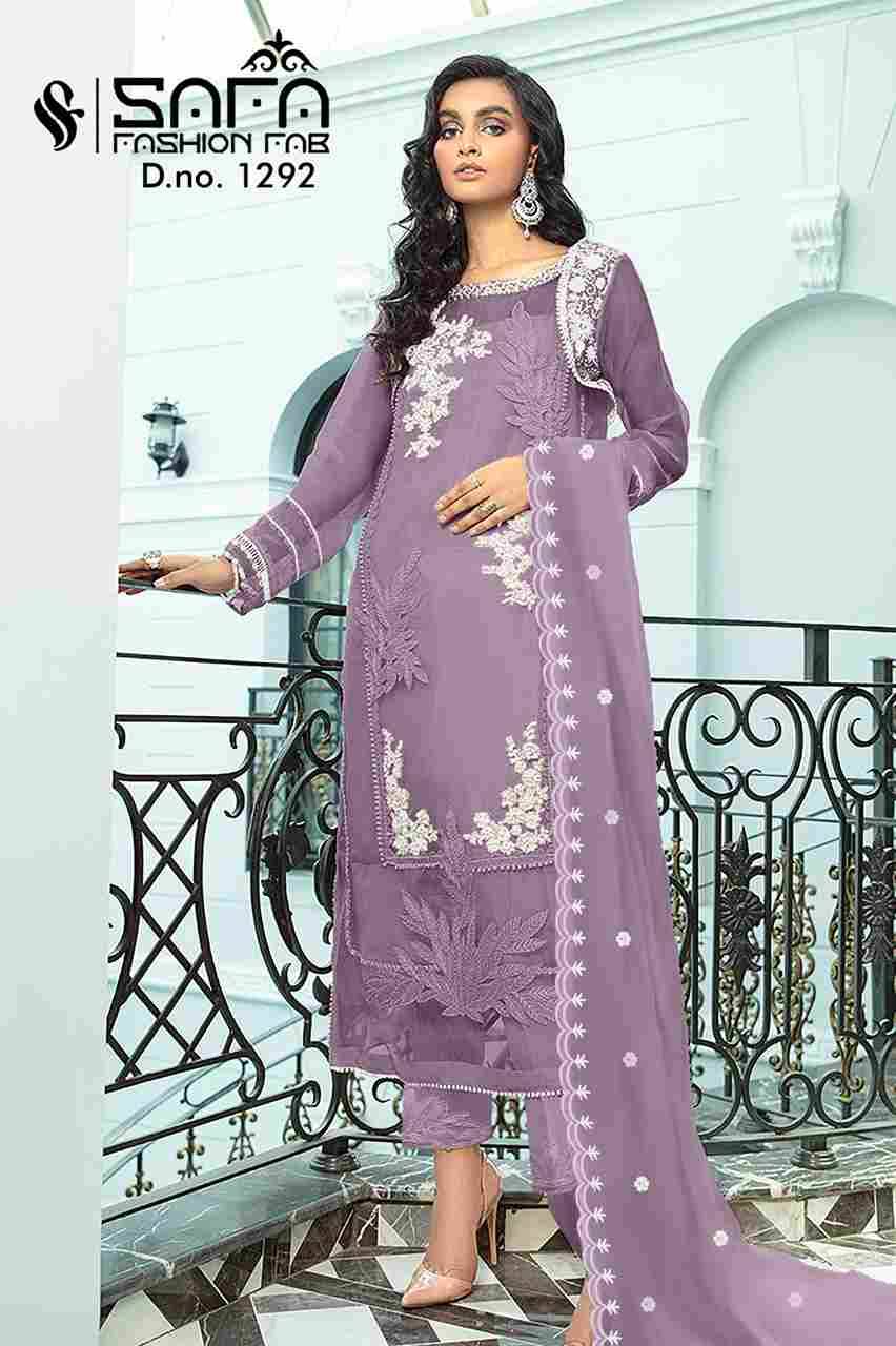 Safa 1292 Colours Vol-2 By Safa Fashion 1292-D To 1292-G Series Beautiful Pakistani Suits Colorful Stylish Fancy Casual Wear & Ethnic Wear Heavy Georgette Dresses At Wholesale Price