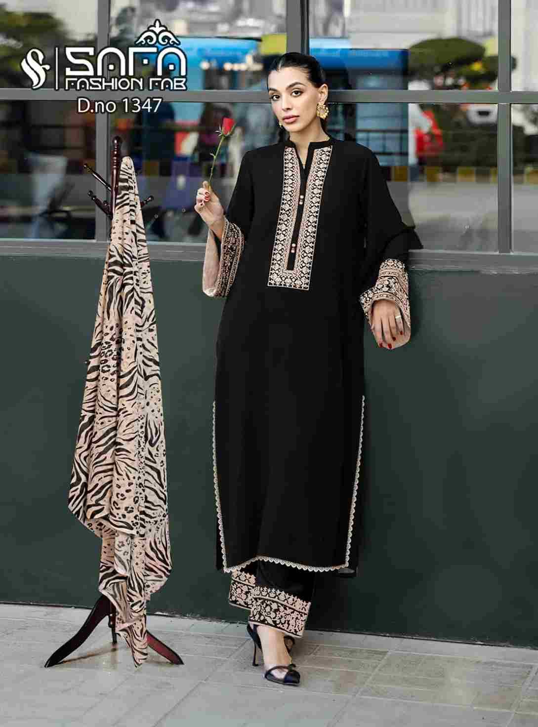 Safa Hit Design 1347 By Safa Fashion Designer Stylish Fancy Colorful Beautiful Party Wear & Ethnic Wear Collection Heavy Georgette Dresses At Wholesale Price