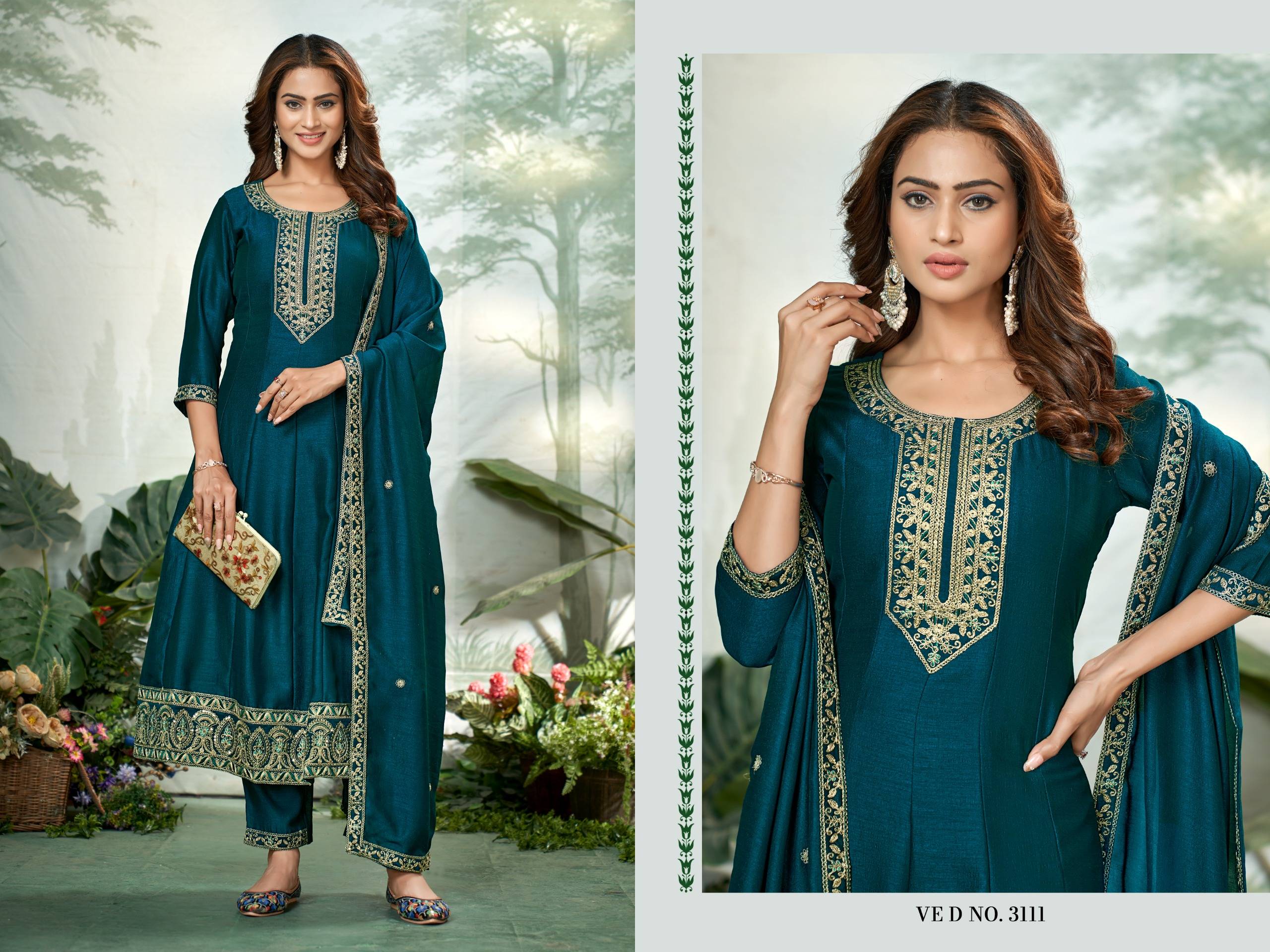 Sia By Fashid Wholesale Beautiful Festive Colorful Fancy Wedding Collection Occasional Wear & Party Wear Vichitra Dresses At Wholesale Price