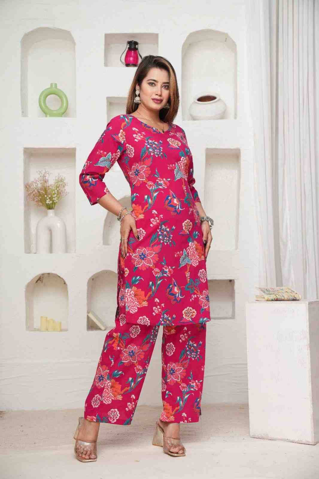 Sandhya By Kaamiri 01 To 03 Series Designer Stylish Fancy Colorful Beautiful Party Wear & Ethnic Wear Collection Cotton Print Co-Ord At Wholesale Price