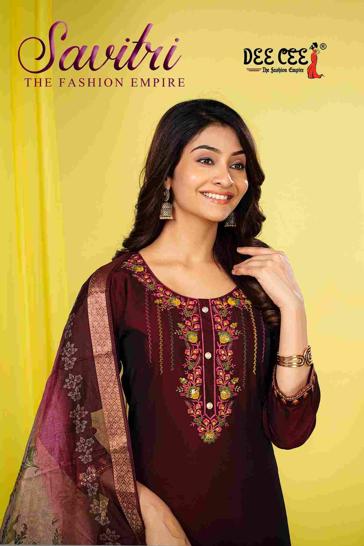 Savitri By Dee Cee 101 To 106 Series Beautiful Stylish Festive Suits Fancy Colorful Casual Wear & Ethnic Wear & Ready To Wear Silk Dresses At Wholesale Price