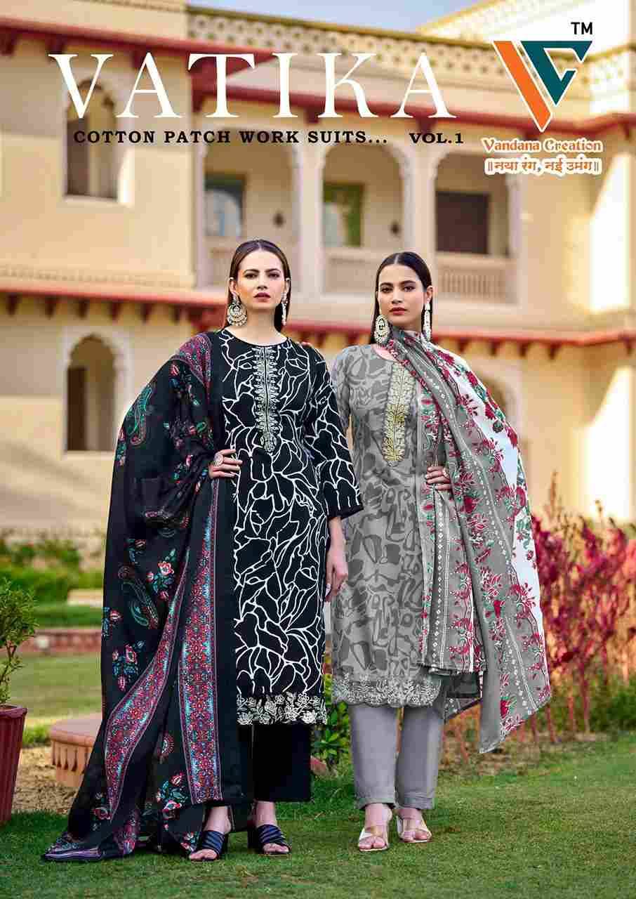 Vatika Vol-1 By Vandana Creation 1001 To 1008 Series Beautiful Festive Suits Stylish Fancy Colorful Casual Wear & Ethnic Wear Cotton Print Dresses At Wholesale Price