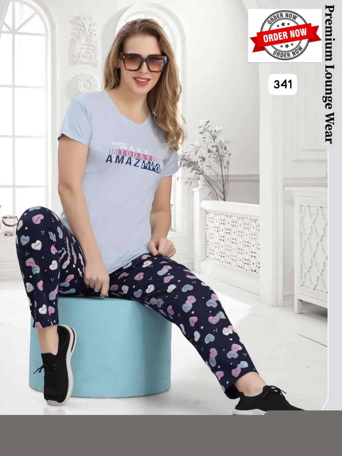 Vol-341 By Kaamiri 341-A To 341-F Series Beautiful Stylish Fancy Colorful Casual Wear & Ethnic Wear Hosiery Cotton Night Suits At Wholesale Price