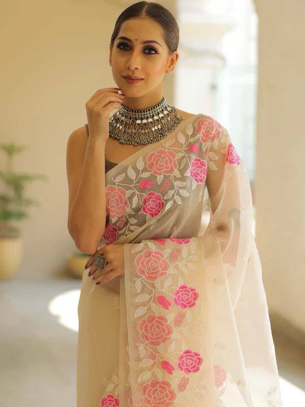 Vs-582 By Fashid Wholesale 01 To 03 Series Indian Traditional Wear Collection Beautiful Stylish Fancy Colorful Party Wear & Occasional Wear Soft Organza Silk Sarees At Wholesale Price