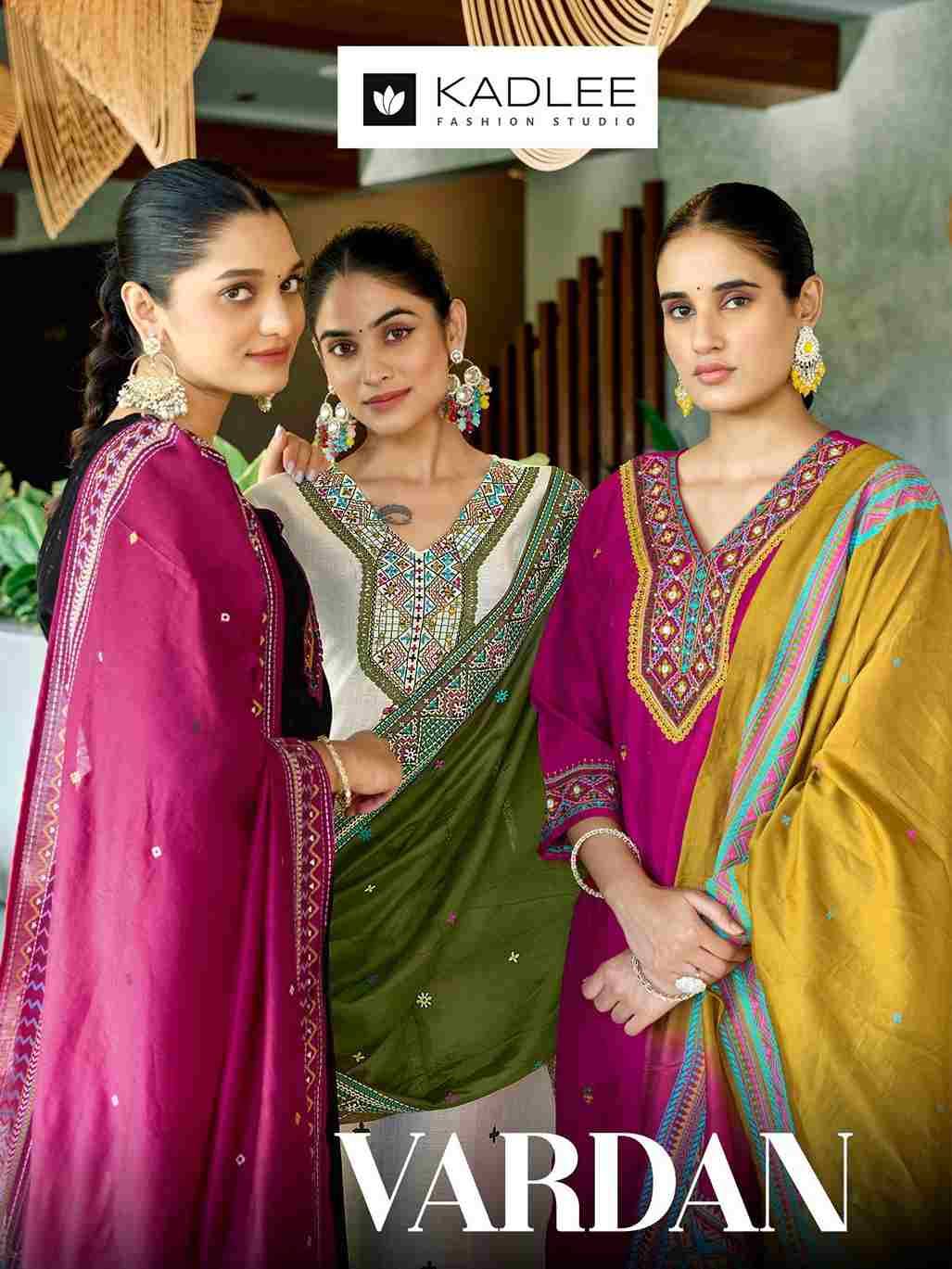 Vardan By Kadlee 3001 To 3004 Series Beautiful Festive Suits Colorful Stylish Fancy Casual Wear & Ethnic Wear Viscose Dresses At Wholesale Price