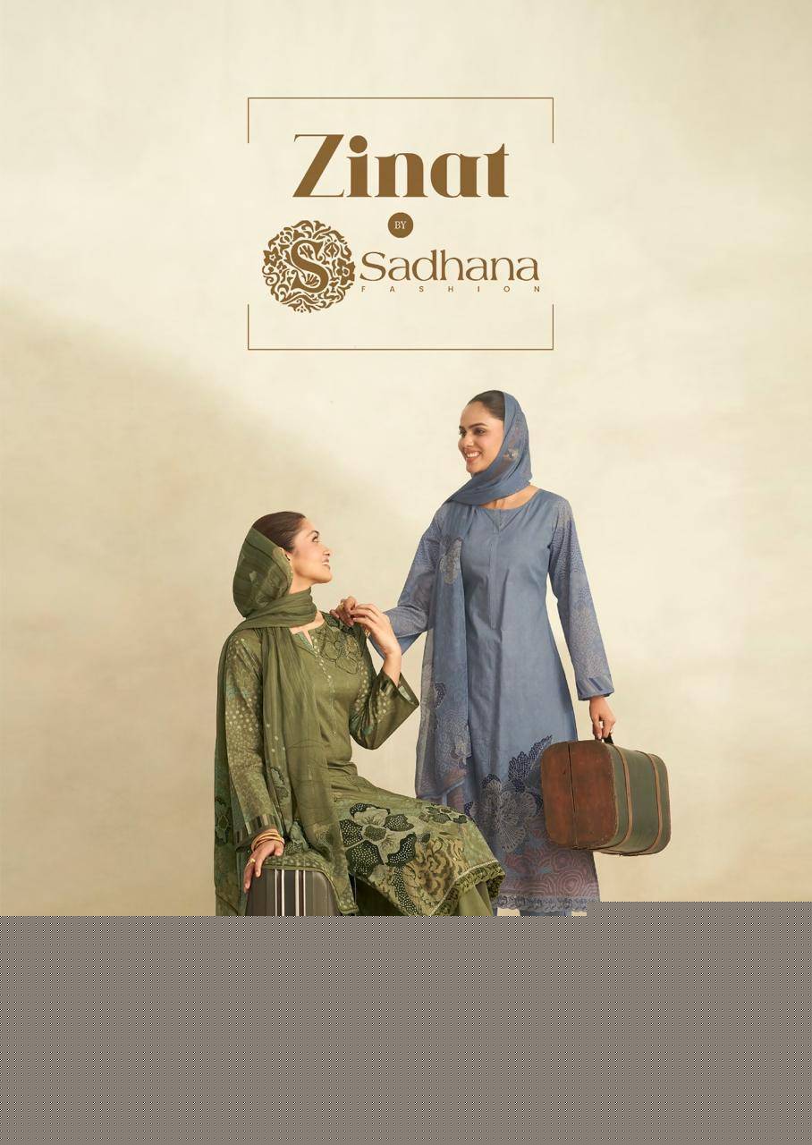 Zinat By Sadhana Fashion 11458 To 11463 Series Designer Festive Suits Beautiful Fancy Stylish Colorful Party Wear & Occasional Wear Pure Lawn Cotton Print Dresses At Wholesale Price