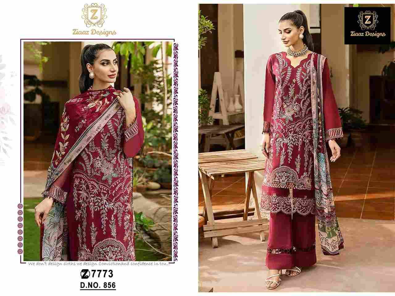 Ziaaz Designs Hit Design 856 By Ziaaz Designs Beautiful Pakistani Suits Colorful Stylish Fancy Casual Wear & Ethnic Wear Rayon Embroidered Dresses At Wholesale Price