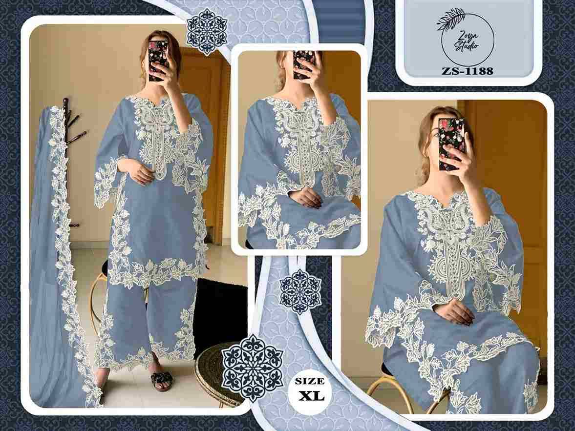 ZS-1188 Colours By ZS Textile 1188-A To 1188-F Series Beautiful Pakistani Suits Colorful Stylish Fancy Casual Wear & Ethnic Wear Romna Silk Dresses At Wholesale Price