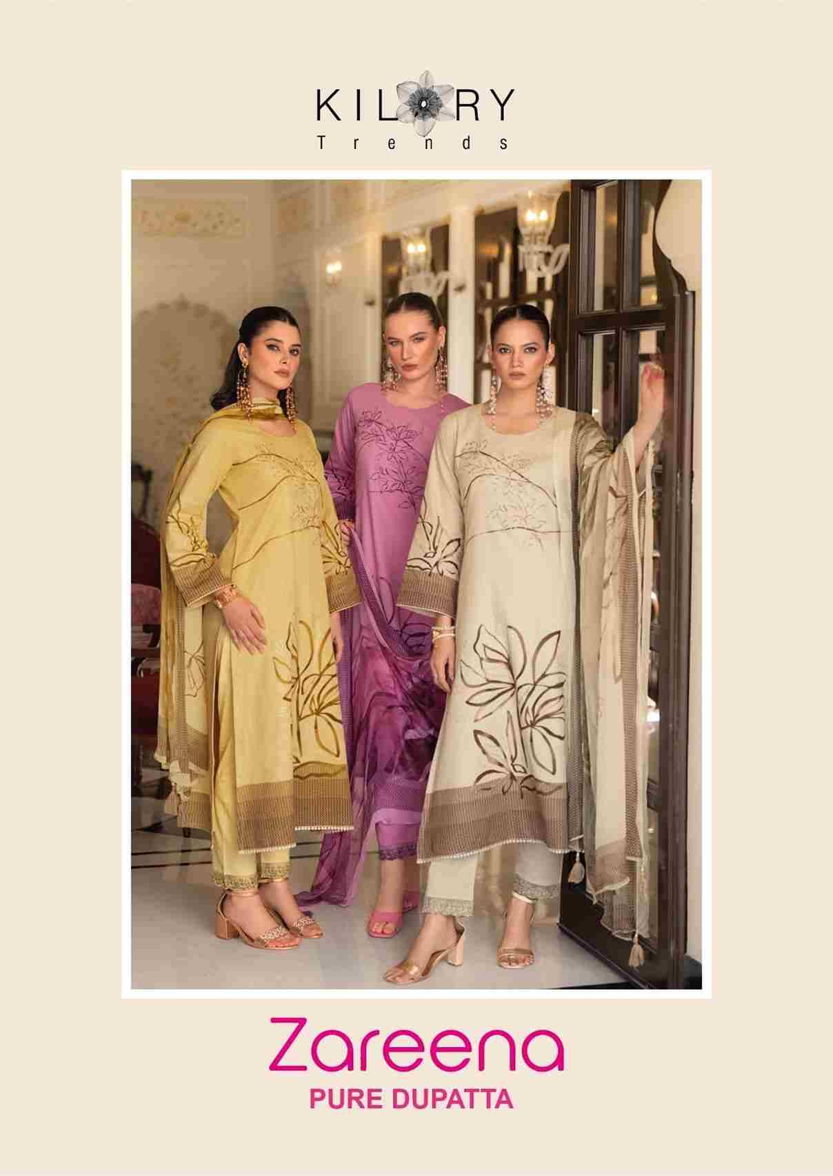 Zareena By Kilory 1511 To 1514 Series Beautiful Festive Suits Colorful Stylish Fancy Casual Wear & Ethnic Wear Pure Cotton Slub Dresses At Wholesale Price