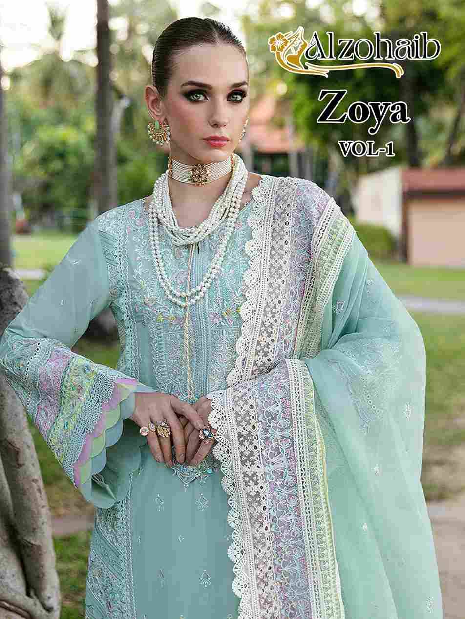 Zoya Vol-1 By Alzohaib 1238 To 1239 Series Beautiful Pakistani Suits Stylish Fancy Colorful Party Wear & Occasional Wear Cambric Cotton Dresses At Wholesale Price