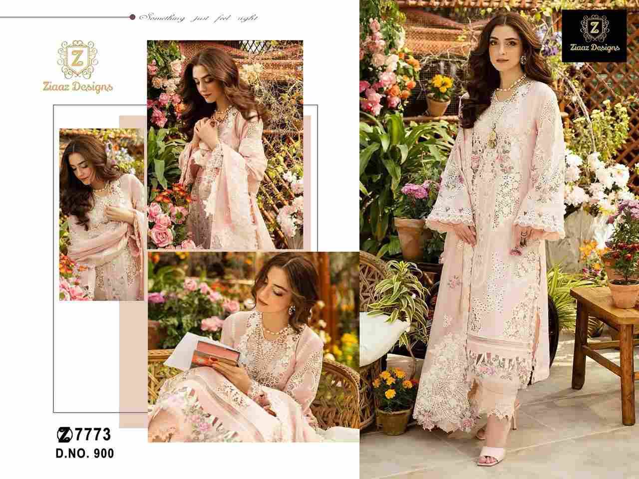 Ziaaz Designs Hit Design 899 Series By Ziaaz Designs 899 To 901 Series Beautiful Pakistani Suits Colorful Stylish Fancy Casual Wear & Ethnic Wear Cambric Cotton Embroidered Dresses At Wholesale Price