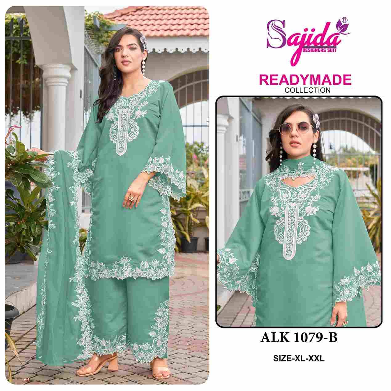 ALK-1079 Colours By Sajida Designer Suits 1079-A To 1079-D Series Beautiful Pakistani Suits Colorful Stylish Fancy Casual Wear & Ethnic Wear Roman Silk Embroidered Dresses At Wholesale Price