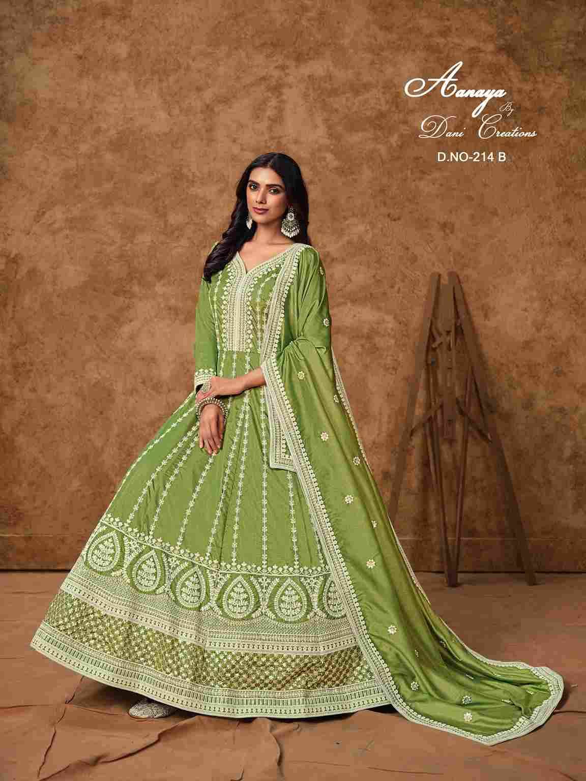 Aanaya Vol-214 By Twisha 214-A To 214-D Series Designer Stylish Fancy Colorful Beautiful Party Wear & Ethnic Wear Collection Premium Silk Gowns With Dupatta At Wholesale Price