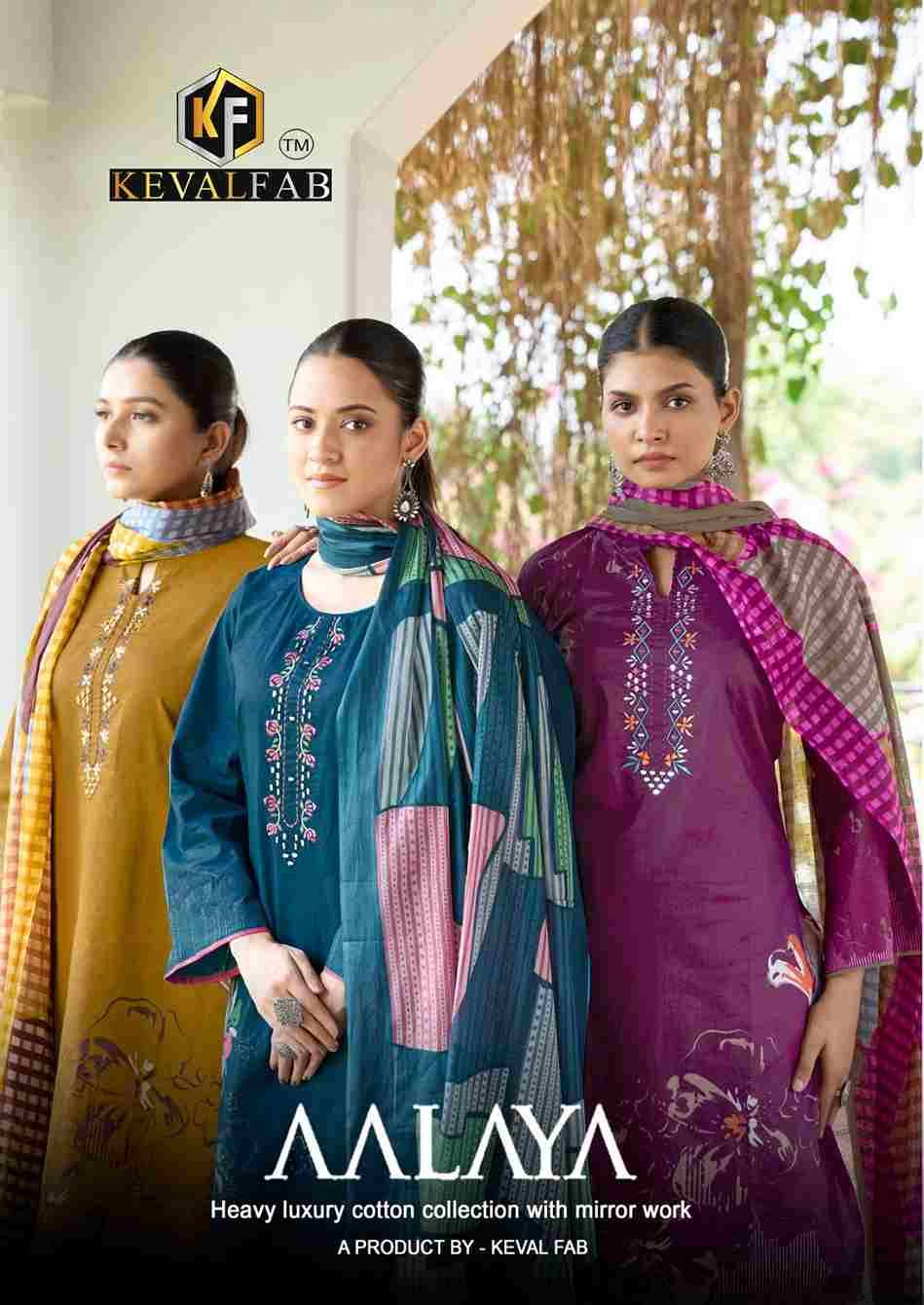 Aalaya By Keval Fab 1001 To 1008 Series Beautiful Festive Suits Stylish Fancy Colorful Casual Wear & Ethnic Wear Heavy Cotton Dresses At Wholesale Price
