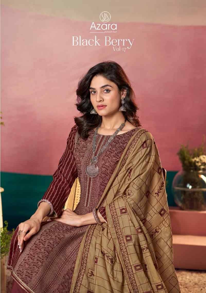 Black Berry Vol-17 By Azara 112-001 To 112-004 Series Beautiful Stylish Festive Suits Fancy Colorful Casual Wear & Ethnic Wear & Ready To Wear Cotton Print Dresses At Wholesale Price