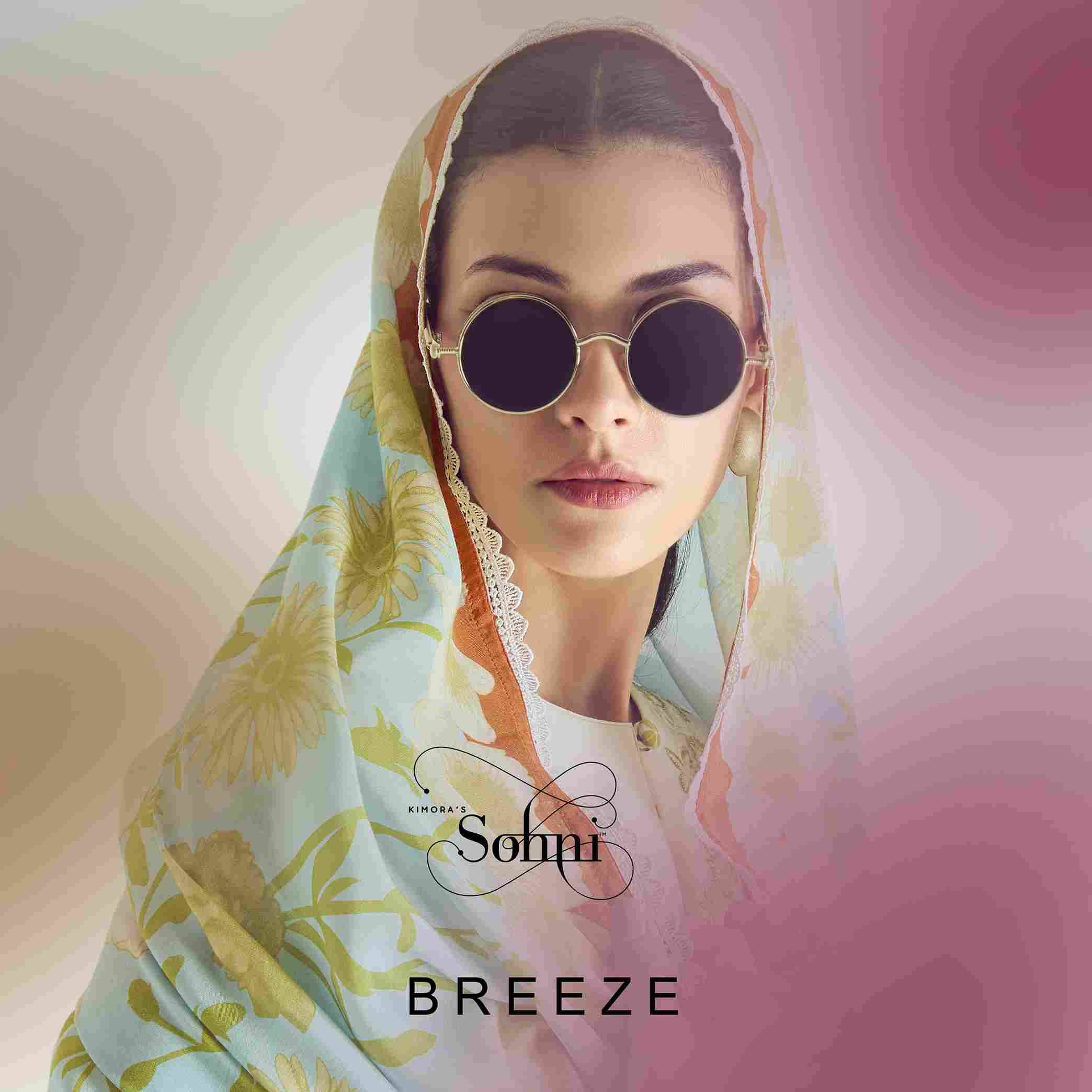 Breeze By Sohni 321 To 324 Series Beautiful Suits Colorful Stylish Fancy Casual Wear & Ethnic Wear Pure Cotton Lawn Embroidery Dresses At Wholesale Price