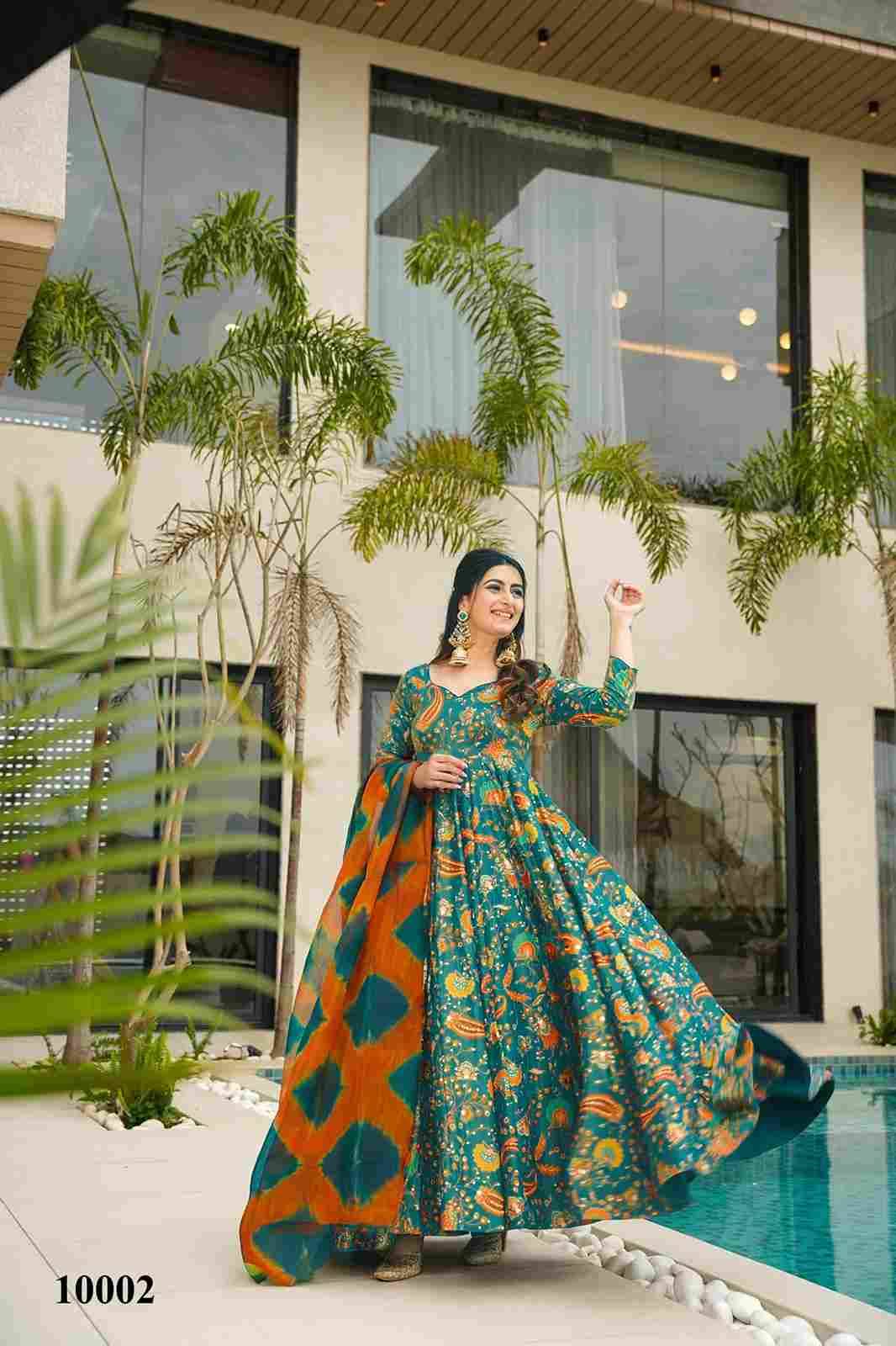 Clora Vol-10 By Fashid Wholesale 10001 To 10007 Series Beautiful Stylish Fancy Colorful Casual Wear & Ethnic Wear Silk Gowns With Dupatta At Wholesale Price