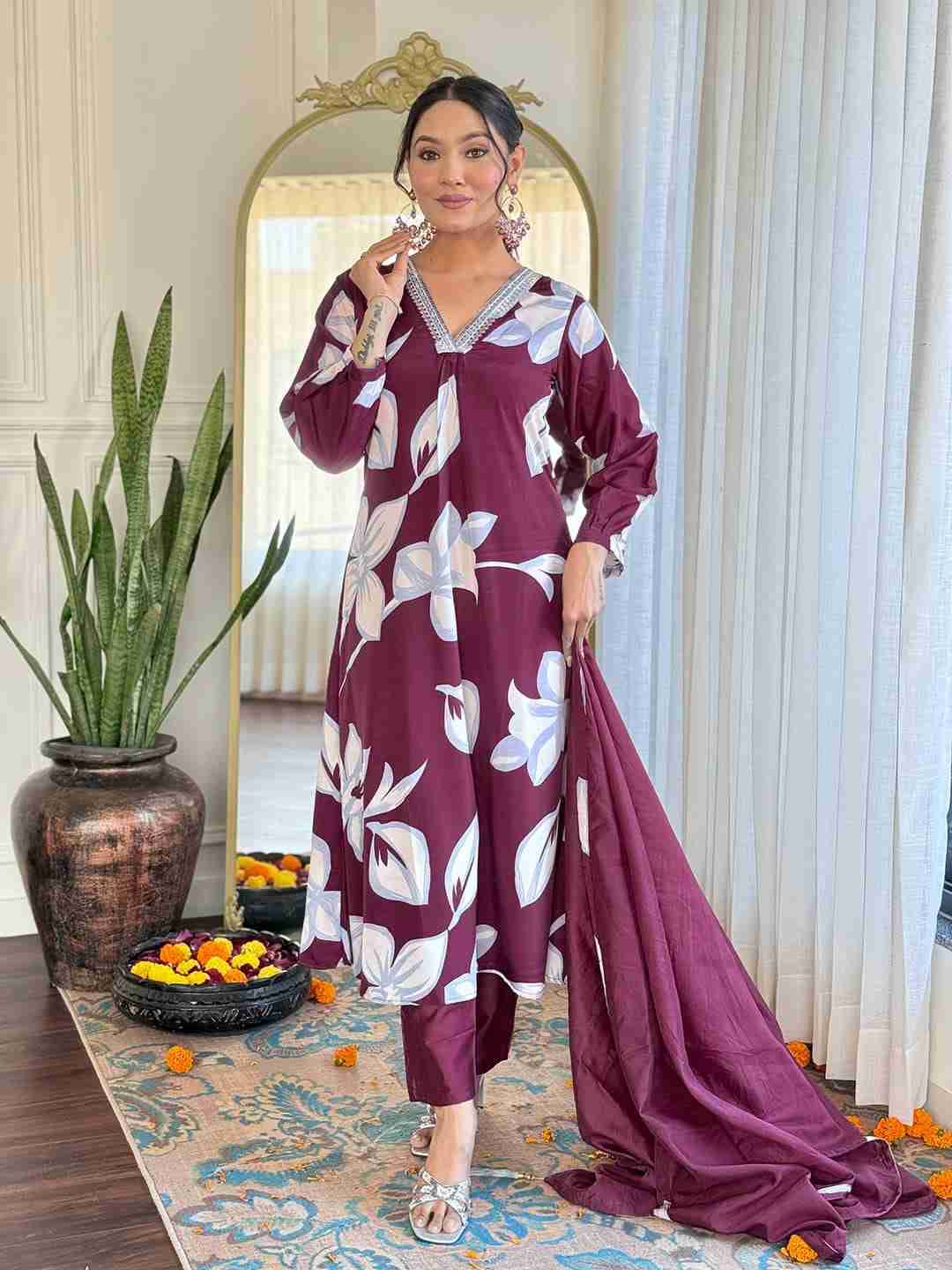 Dc-Gulmahor By Fashid Wholesale Beautiful Stylish Festive Suits Fancy Colorful Casual Wear & Ethnic Wear & Ready To Wear French Crepe Dresses At Wholesale Price