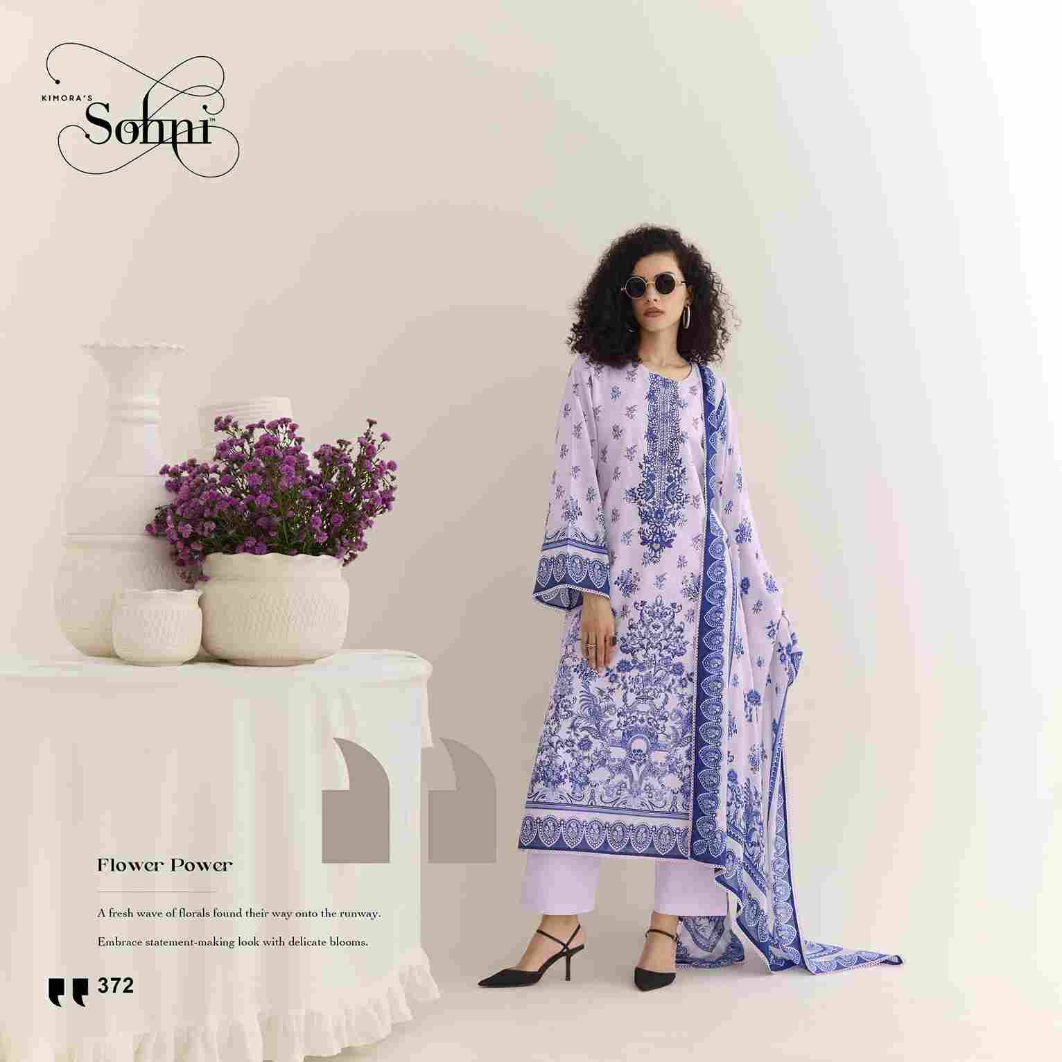 Eden By Sohni 371 To 374 Series Beautiful Suits Colorful Stylish Fancy Casual Wear & Ethnic Wear Pure Cotton Lawn Embroidery Dresses At Wholesale Price