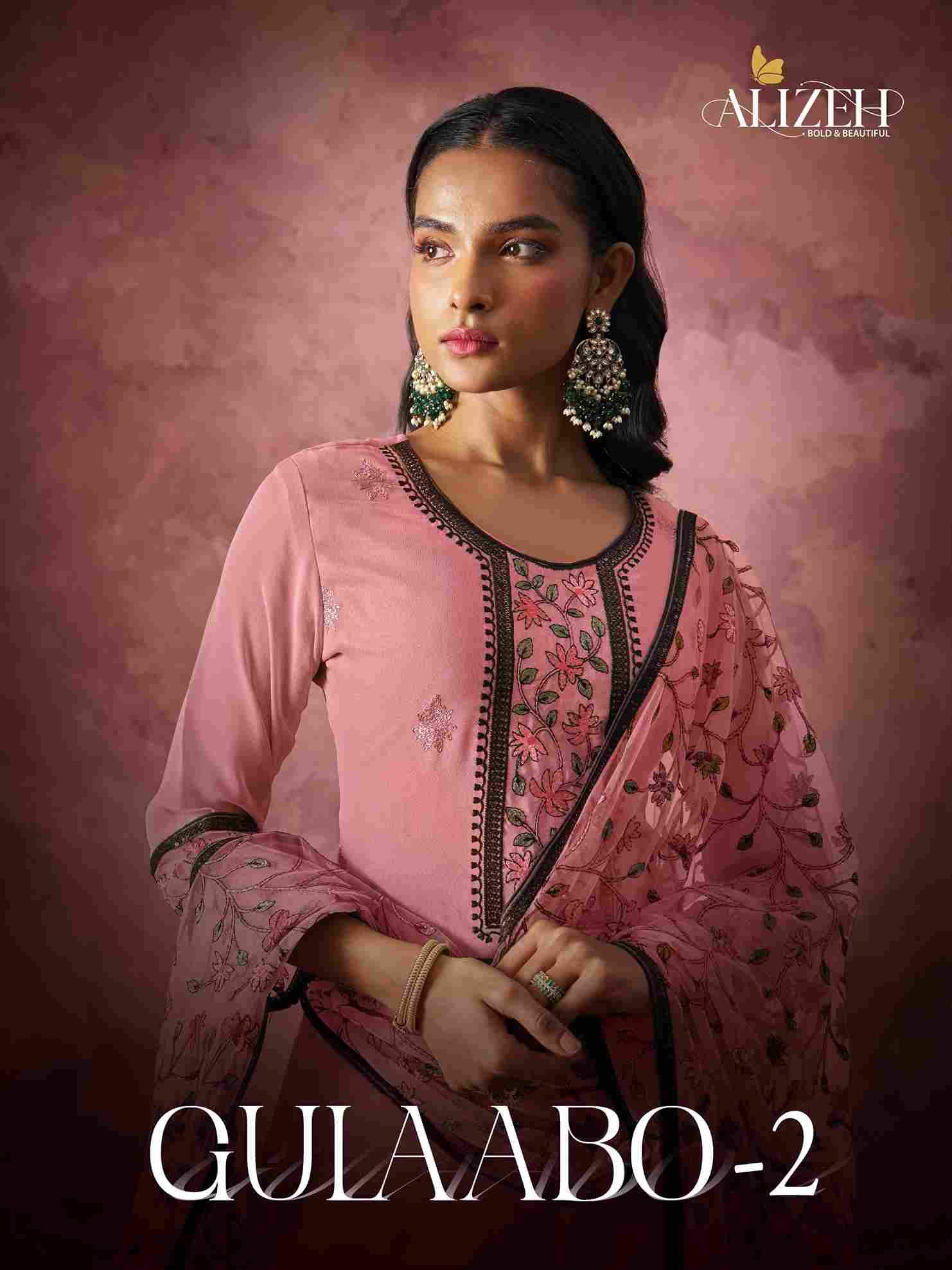 Gulaabo Vol-2 By Alizeh 7026 To 7029 Series Beautiful Festive Suits Colorful Stylish Fancy Casual Wear & Ethnic Wear Pure Georgette Dresses At Wholesale Price