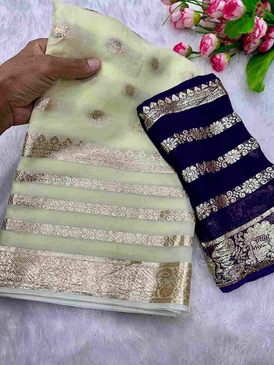 GLB By Fashid Wholesale 01 To 05 Series Indian Traditional Wear Collection Beautiful Stylish Fancy Colorful Party Wear & Occasional Wear Viscose Georgette Sarees At Wholesale Price