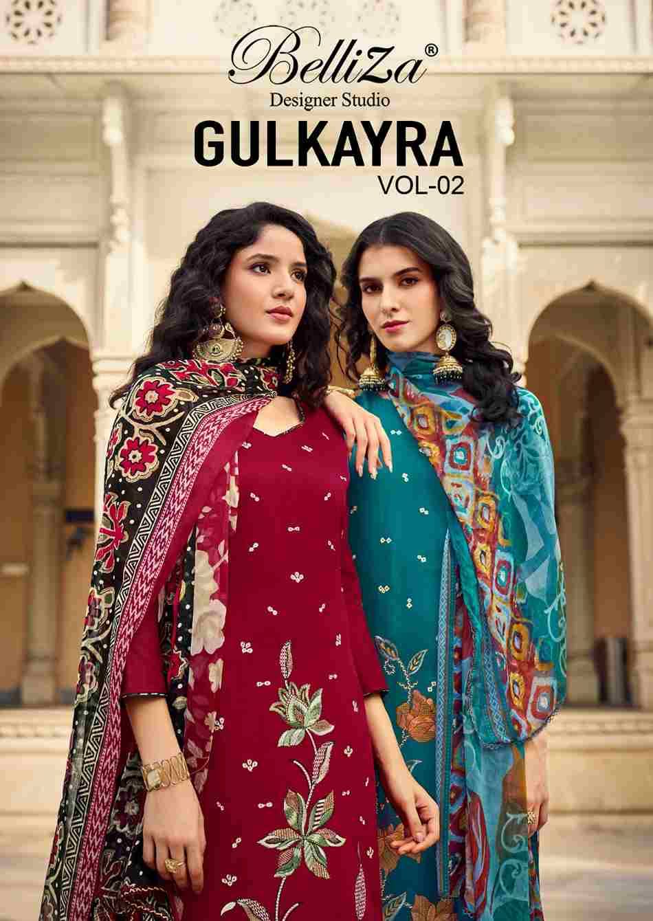 Gulkayra Vol-2 By Belliza 861-001 To 861-008 Series Beautiful Suits Colorful Stylish Fancy Casual Wear & Ethnic Wear Heavy Jam Dresses At Wholesale Price
