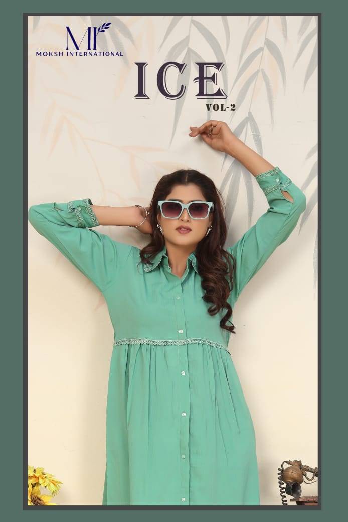 Ice Vol-2 By Moksh International 925 To 928 Series Designer Festive Suits Collection Beautiful Stylish Fancy Colorful Party Wear & Occasional Wear Cotton Kurtis With Bottom At Wholesale Price