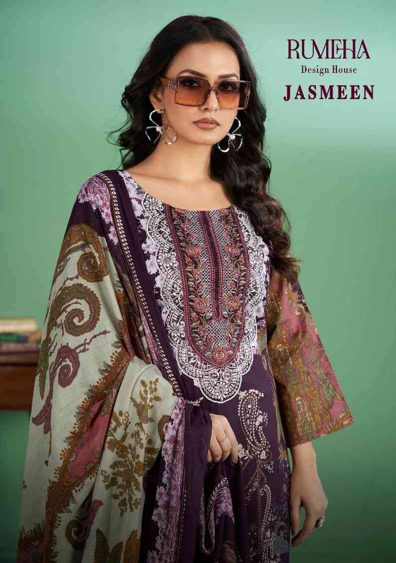 Jasmeen By Rumeha 7009 To 7012 Series Beautiful Festive Suits Stylish Fancy Colorful Casual Wear & Ethnic Wear Cotton Print Dresses At Wholesale Price