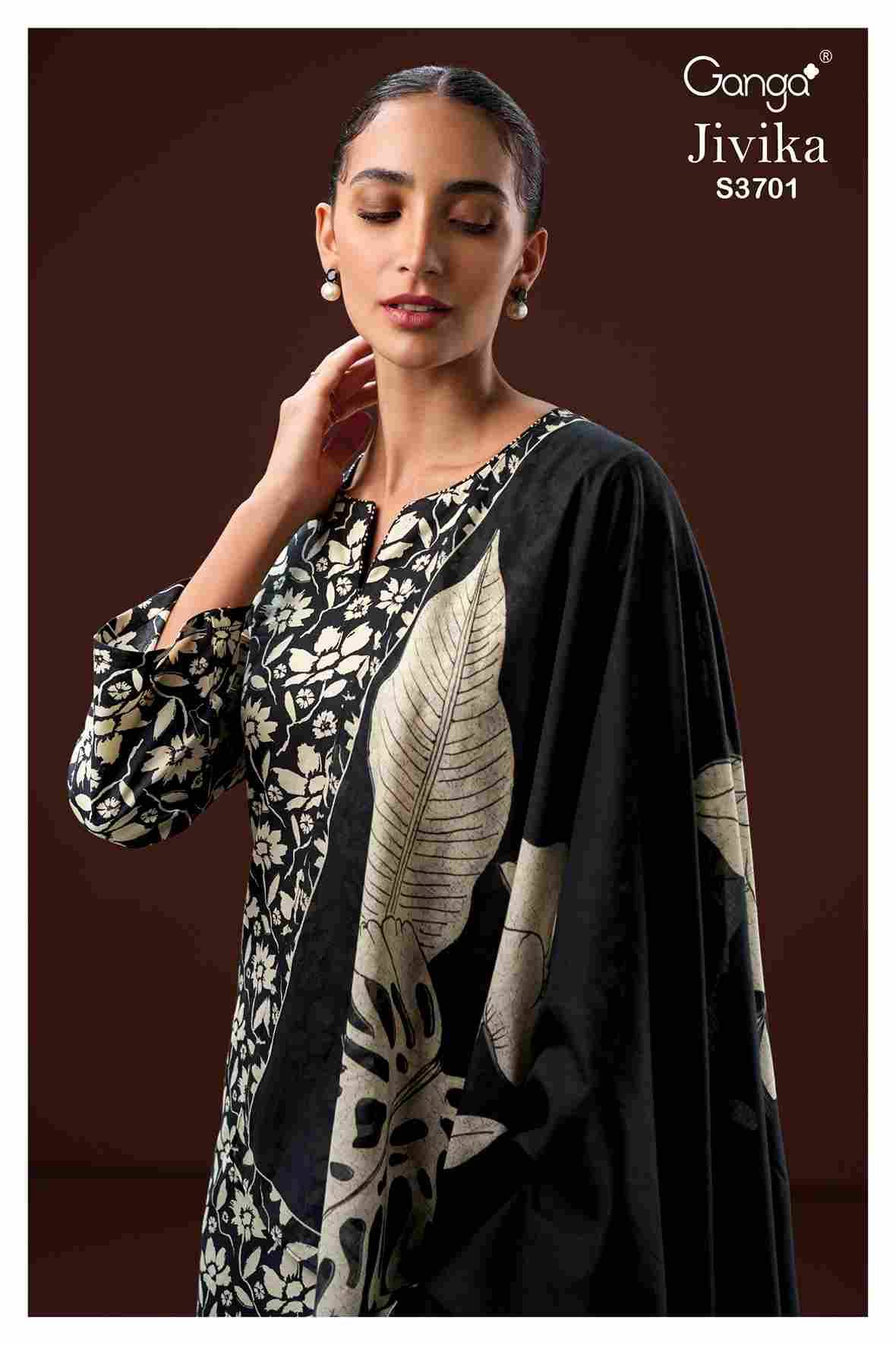 Jivika-3701 By Ganga Fashion 3701-A To 3701-D Series Beautiful Festive Suits Colorful Stylish Fancy Casual Wear & Ethnic Wear Pure Cotton Dresses At Wholesale Price