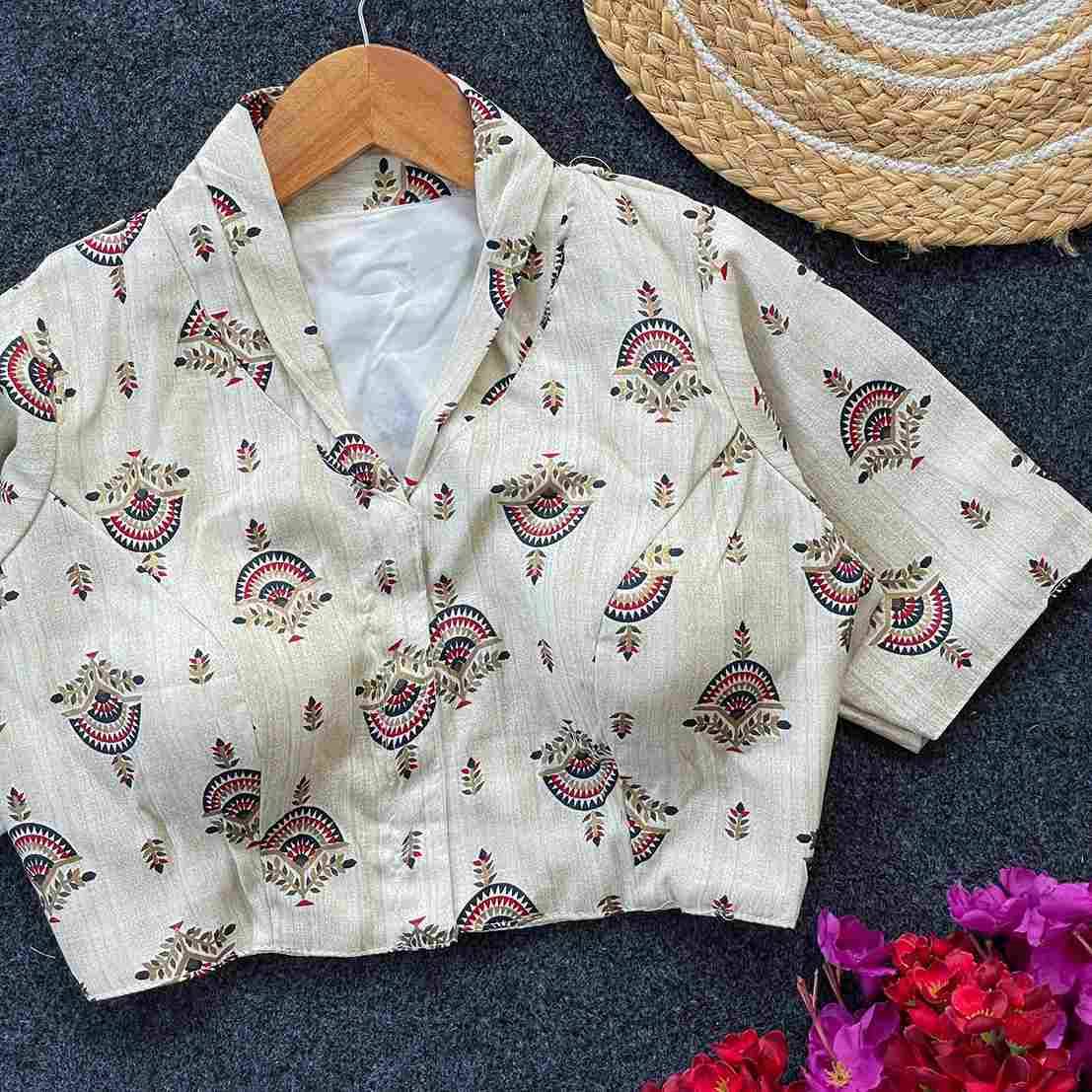 Kb-02 By Fashid Wholesale 01 To 10 Series Designer Beautiful Collection Occasional Wear & Party Wear Heavy Cotton Silk Blouse At Wholesale Price