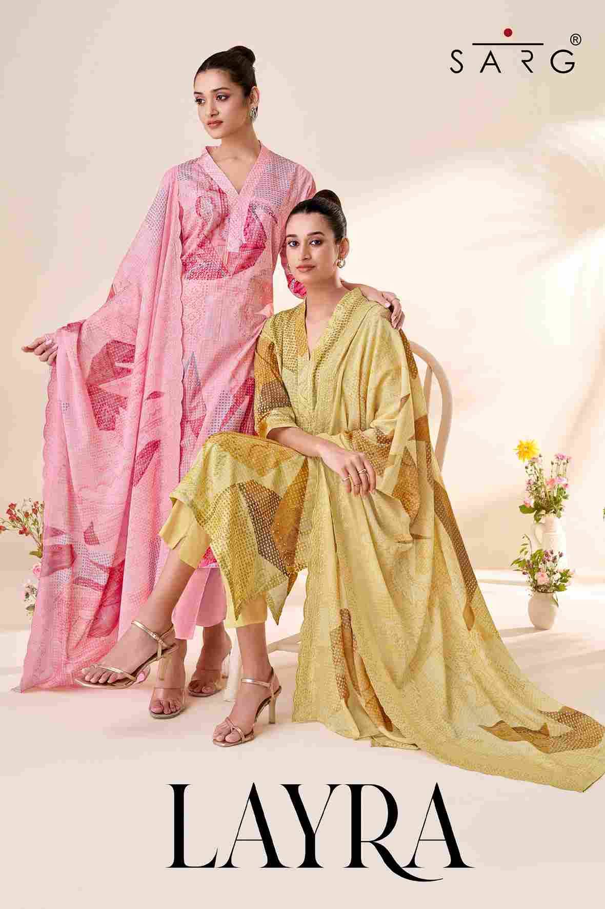 Layra By Sarg Beautiful Stylish Festive Suits Fancy Colorful Casual Wear & Ethnic Wear & Ready To Wear Cotton Lawn Digital Print Dresses At Wholesale Price