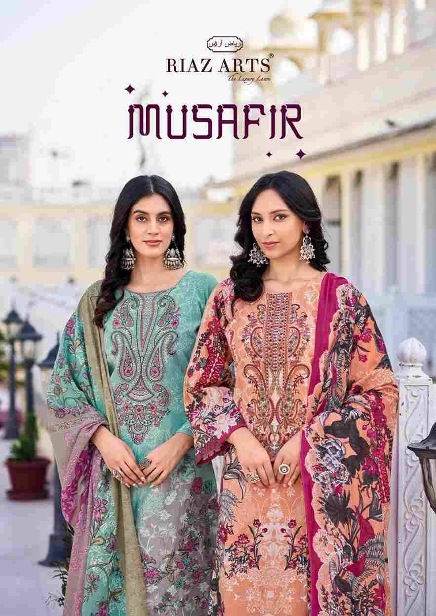 Musafir Vol-26 By Riaz Arts 1001 To 1008 Series Beautiful Festive Suits Stylish Fancy Colorful Casual Wear & Ethnic Wear Pure Lawn Print Dresses At Wholesale Price