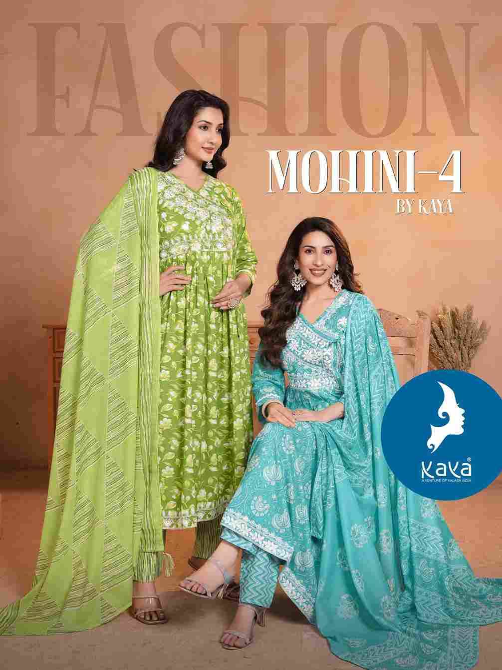 Mohini Vol-4 By Kaya 01 To 06 Series Beautiful Stylish Festive Suits Fancy Colorful Casual Wear & Ethnic Wear & Ready To Wear Cotton Dresses At Wholesale Price