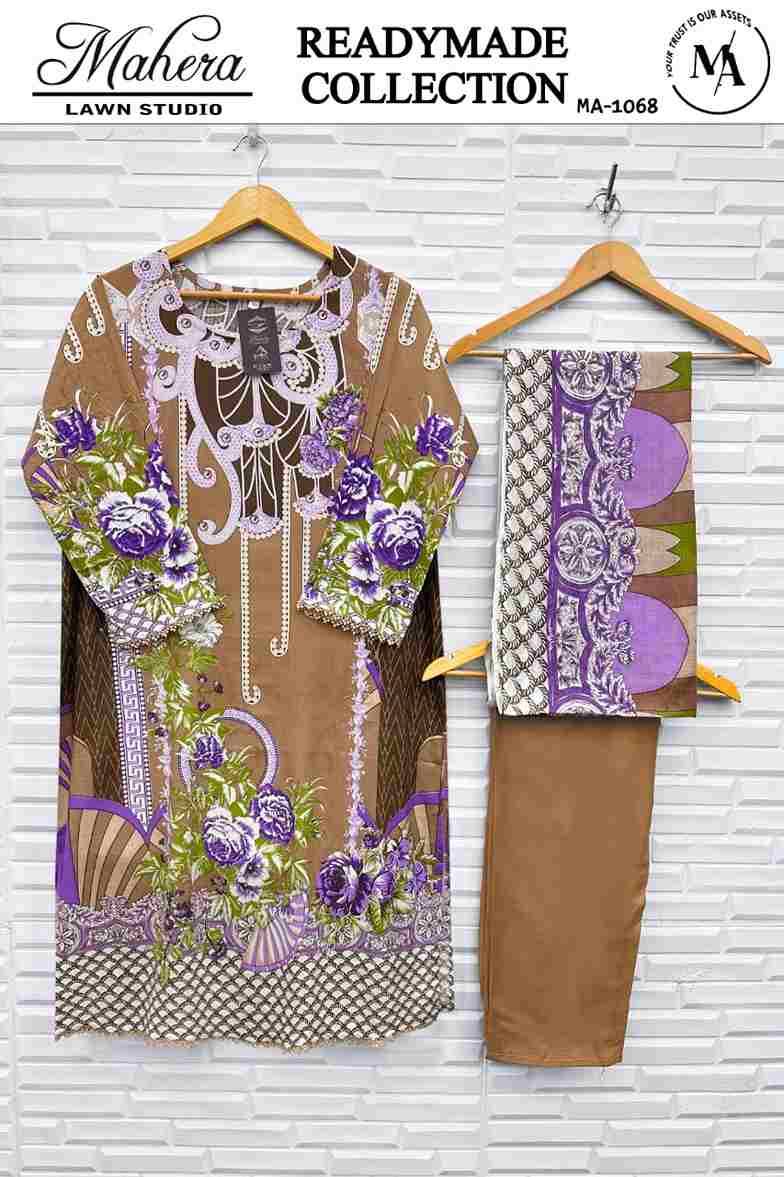 Mahera 1067 Series By Mahera Lawn Studio 1067 To 1072 Series Beautiful Pakistani Suits Colorful Stylish Fancy Casual Wear & Ethnic Wear Pure Rayon Dresses At Wholesale Price