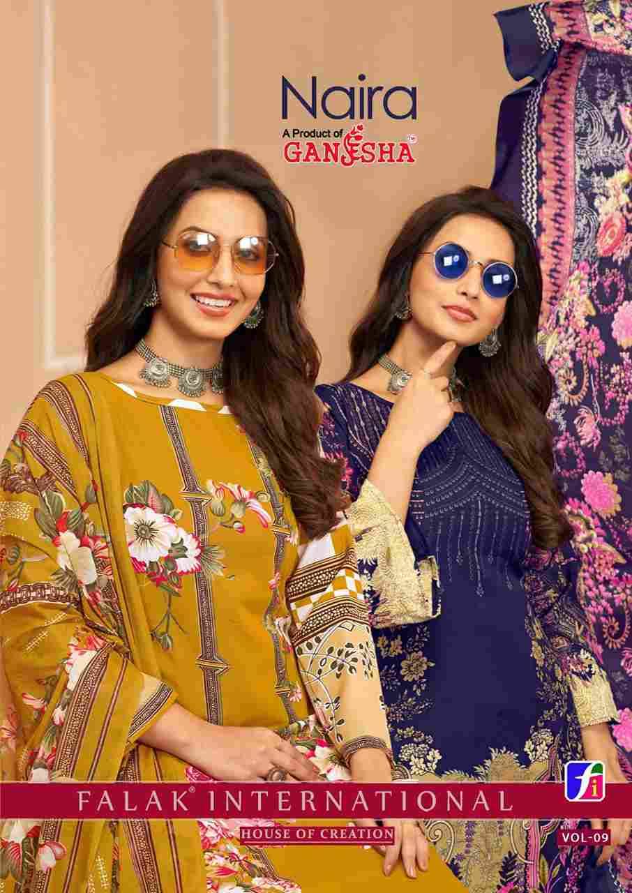 Naira Vol-9 By Ganesha 9000 To 9007 Series Beautiful Festive Suits Stylish Fancy Colorful Casual Wear & Ethnic Wear Rayon Print Dresses At Wholesale Price